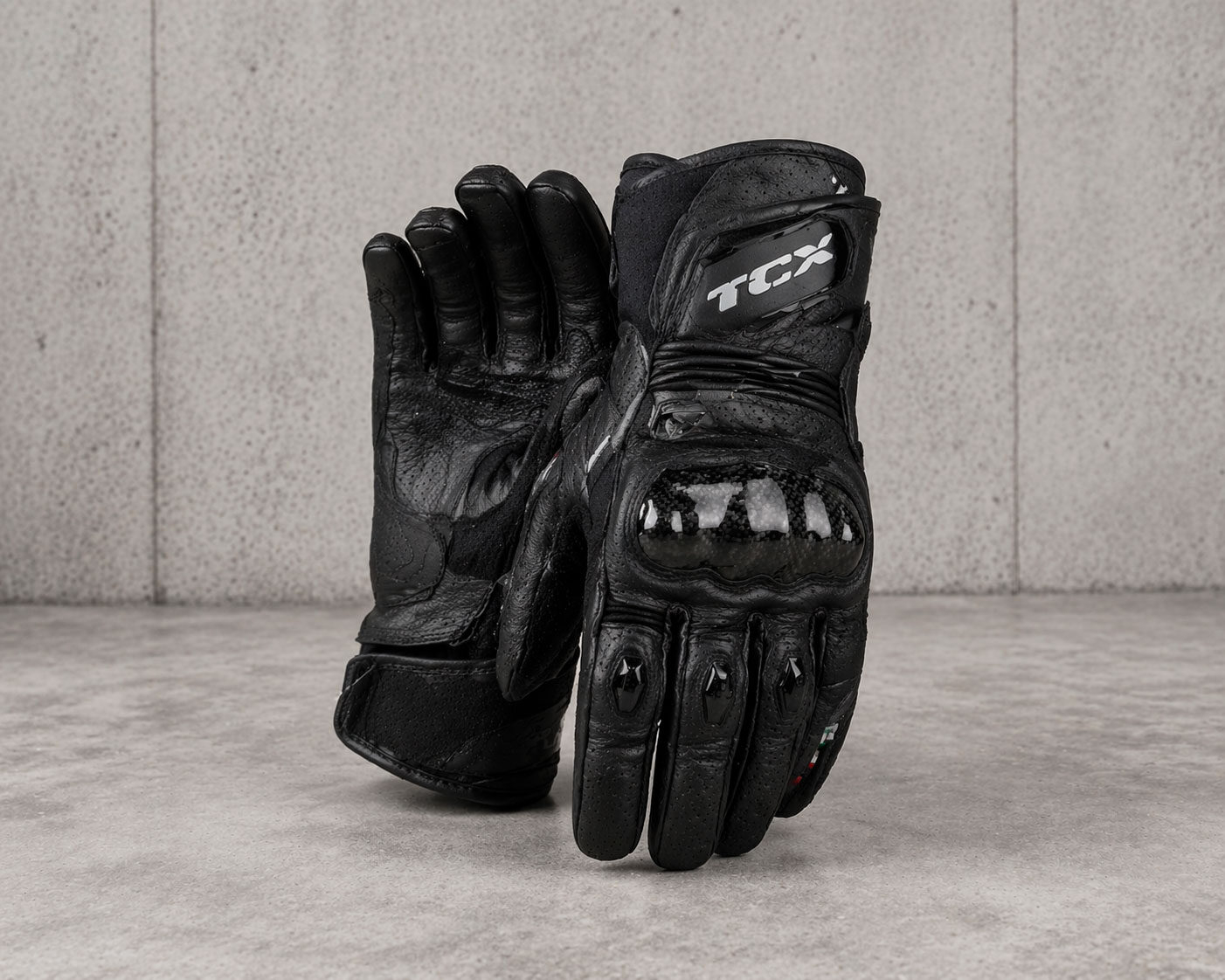 Guantes de moto TCX negros
